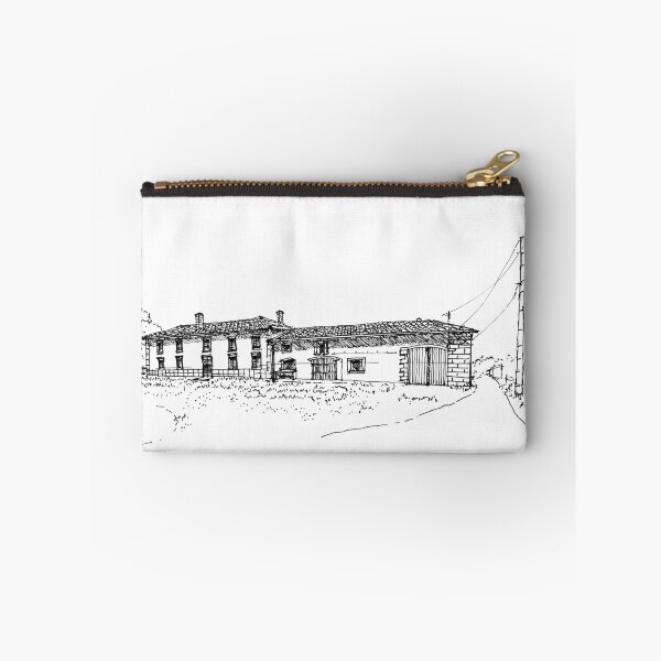 Item preview, Countryside house hand drawing architecture black and white monochrome architectural drawing designed and sold by junyangcaidraw.