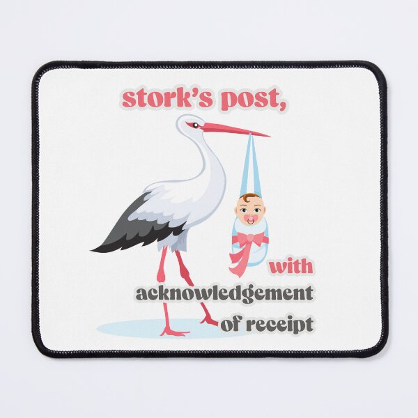 Item preview, Stork's post, with acknowledgement of receipt designed and sold by KolbaVison.