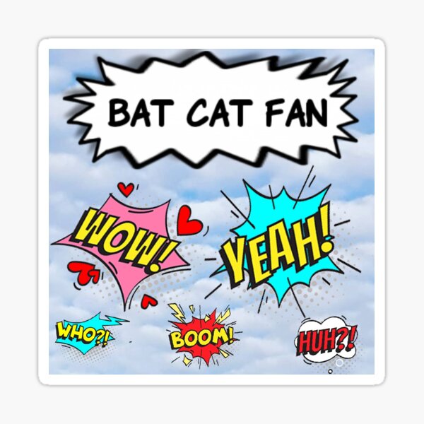 Item preview, Bat cat fan  designed and sold by UdumbaraDesigns.