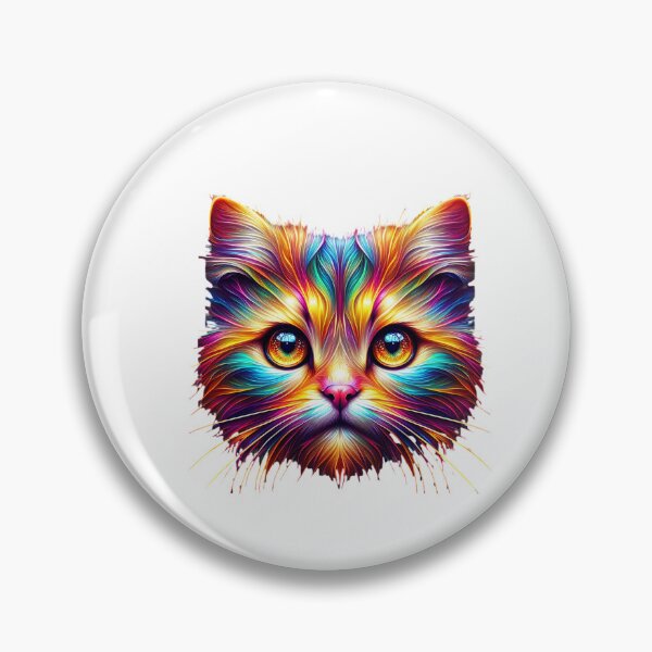 Item preview, Colorful cat face designed and sold by ModederZukunft.