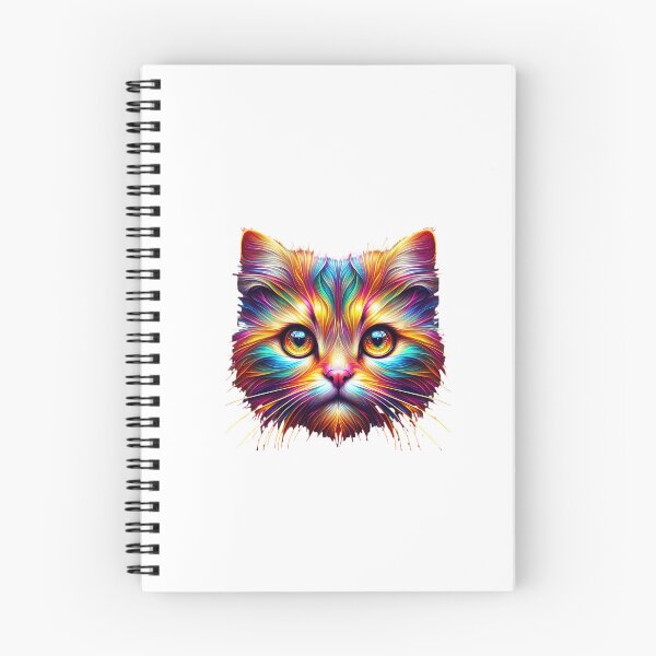 Item preview, Colorful cat face designed and sold by ModederZukunft.