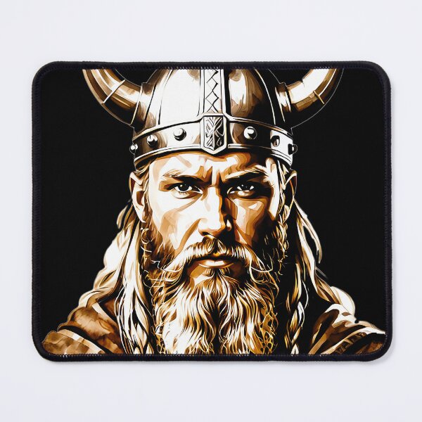 Item preview, Viking in watercolor designed and sold by JackrabbitPub.