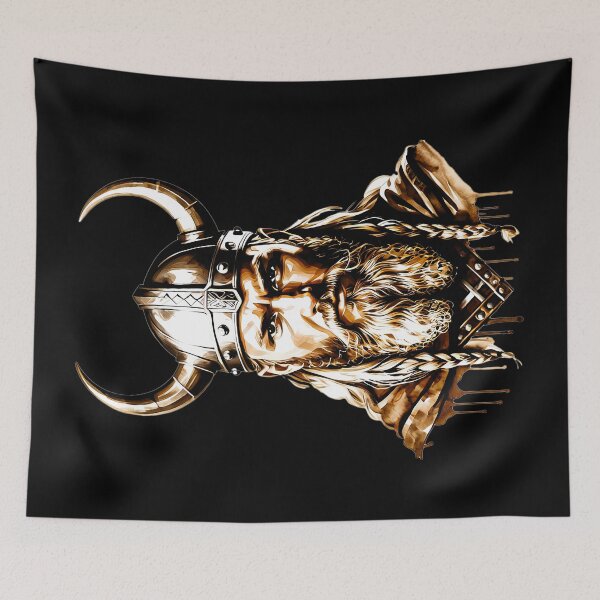 Item preview, Viking in watercolor designed and sold by JackrabbitPub.