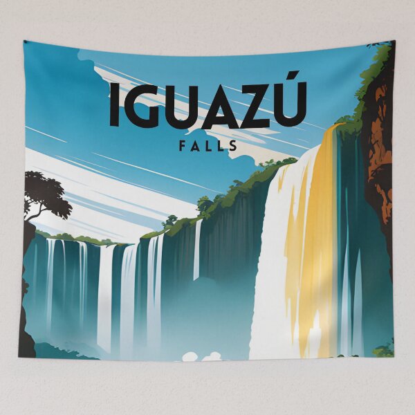 Item preview, Iguazu Falls Travel Poster designed and sold by ZionPosteria.