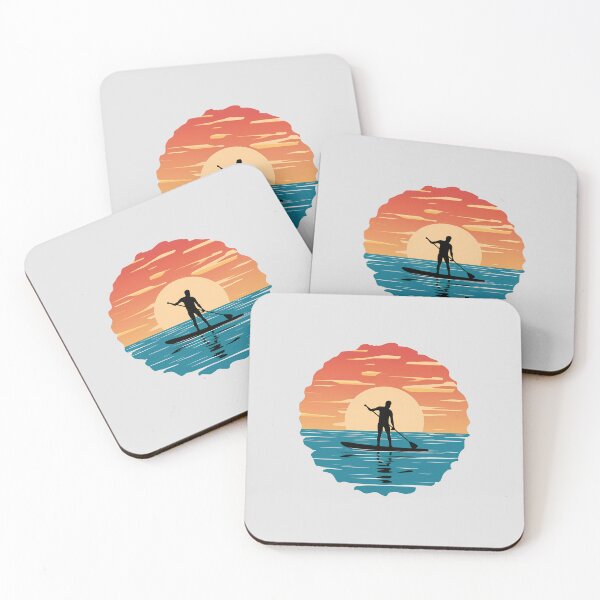 Item preview, Sunrise Paddle boarding Silhouette designed and sold by Itsheartshop.