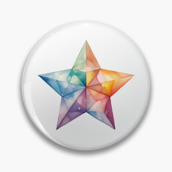 Item preview, Vibrant Watercolor Star designed and sold by New-School-Wave.