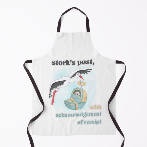 Item preview, Stork's post, with acknowledgement of receipt designed and sold by KolbaVison.