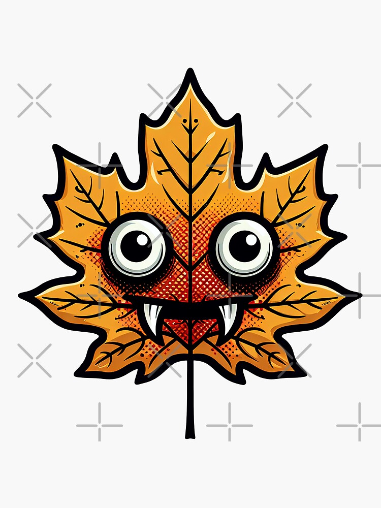 Thumbnail 3 von 3, Sticker, Vampir Blatt designt und verkauft von Kobeko.
