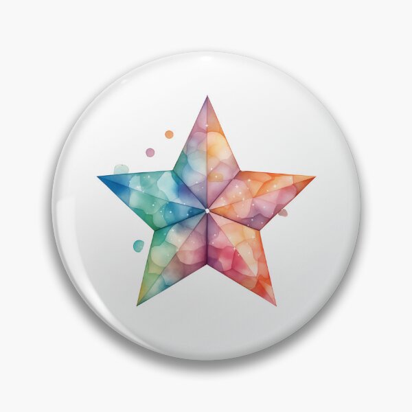 Item preview, Rainbow Watercolor Star designed and sold by New-School-Wave.