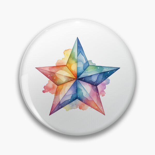 Item preview, Vibrant Watercolor Star designed and sold by New-School-Wave.