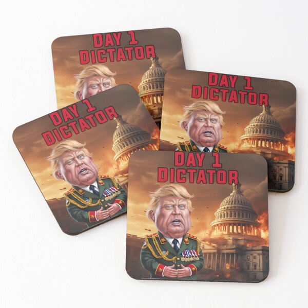 Item preview, Donald Trump Day 1 Dictator Washington D.C. in Flames designed and sold by DyfunctionalTee.