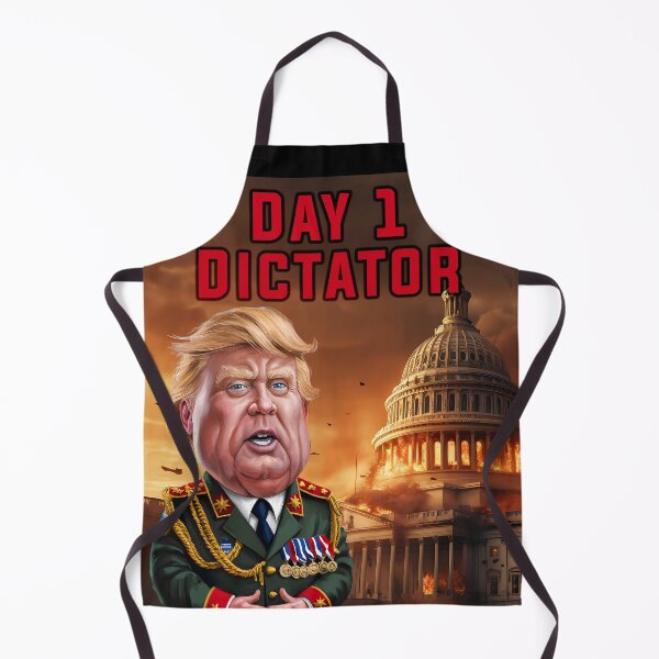 Item preview, Donald Trump Day 1 Dictator Washington D.C. in Flames designed and sold by DyfunctionalTee.