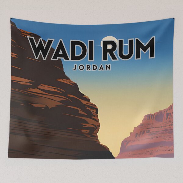 Item preview, Wadi Rum Retro Travel designed and sold by ZionPosteria.