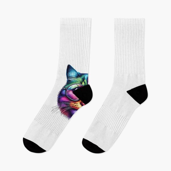 Item preview, Colorful cat face designed and sold by ModederZukunft.