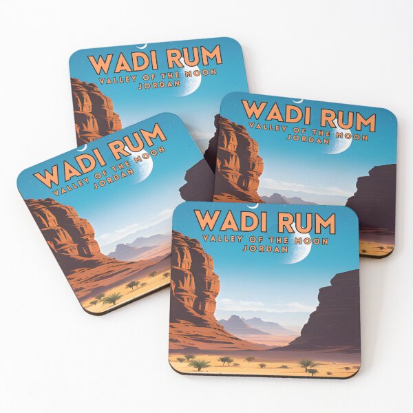 Item preview, Wadi Rum Travel Art Poster designed and sold by ZionPosteria.