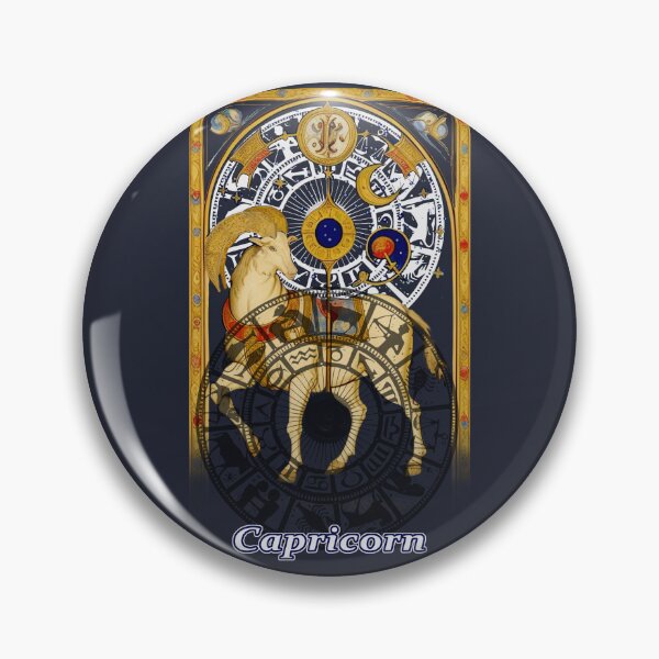 Item preview, Capricon Zodiac Astrology sign Renaissance Medieval Style designed and sold by AuroraXGreen.