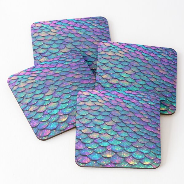 Item preview, Beautiful Rainbow Glitter Mermaid Scales Pattern designed and sold by LMStudioDesigns.