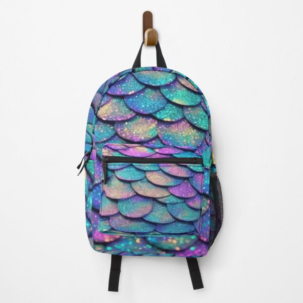 Item preview, Beautiful Rainbow Glitter Mermaid Scales Pattern designed and sold by LMStudioDesigns.