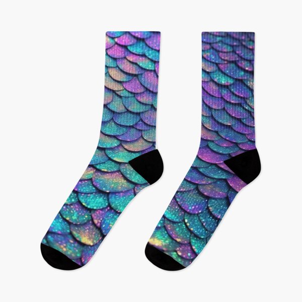Item preview, Beautiful Rainbow Glitter Mermaid Scales Pattern designed and sold by LMStudioDesigns.