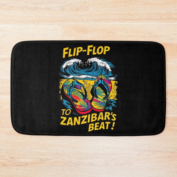 Item preview, Flip-Flop to Zanzibar's Beat, Heartbeat of Tropical Paradise designed and sold by SplashTastic.