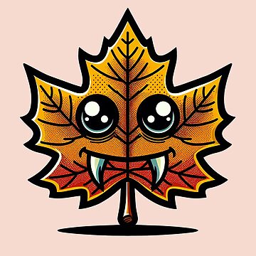 Vorschaubild zum Design Vampir Blatt smiling von Kobeko
