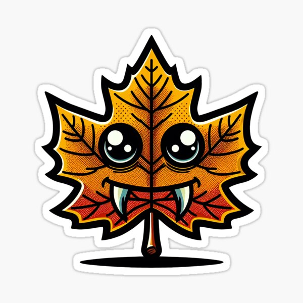 Item preview, Vampire Leaf smiling designed and sold by Kobeko.