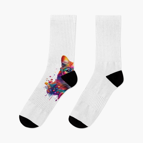 Item preview, Colorful cat face designed and sold by ModederZukunft.