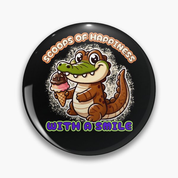 Item preview, Croc With A Scoop of Ice Cream designed and sold by HarmonyCreation.