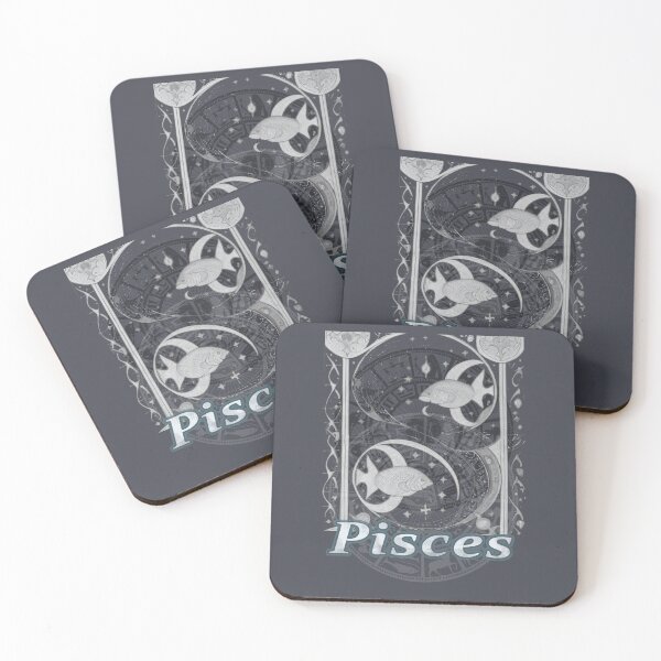 Item preview, Pisces Zodiac Astrology sign Renaissance Medieval Style designed and sold by AuroraXGreen.