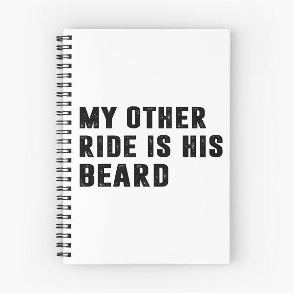 Item preview, MY OTHER RIDE IS HIS BEARD. BLACK DESIGN designed and sold by Rejiboustarts.
