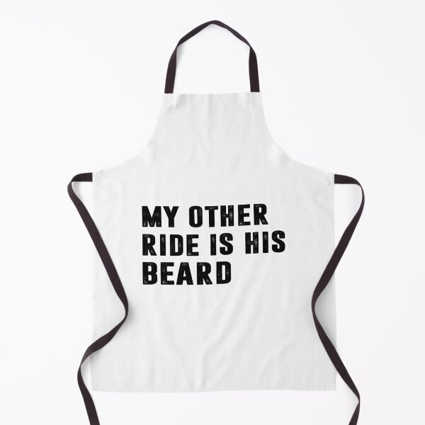 Item preview, MY OTHER RIDE IS HIS BEARD. BLACK DESIGN designed and sold by Rejiboustarts.