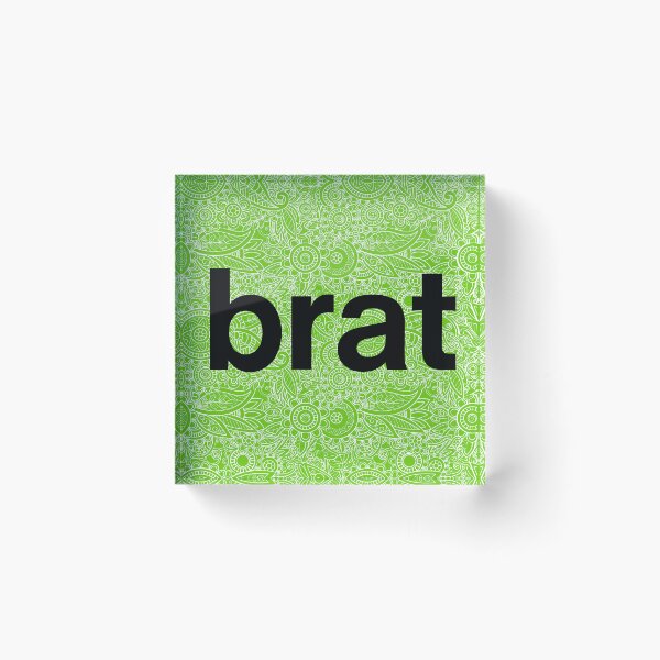 Item preview, Brat - Black Text with White Line Designs designed and sold by ArtistMart.