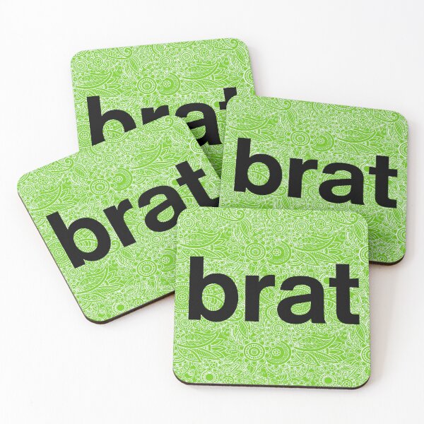 Item preview, Brat - Black Text with White Line Designs designed and sold by ArtistMart.