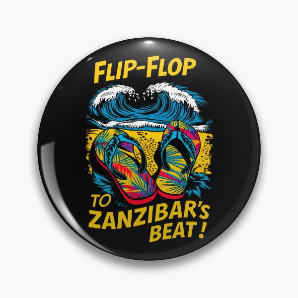 Item preview, Flip-Flop to Zanzibar's Beat, Heartbeat of Tropical Paradise designed and sold by SplashTastic.