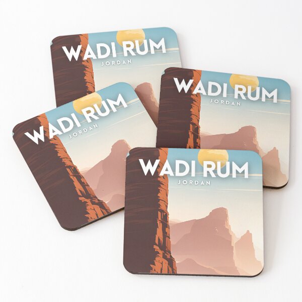 Item preview, Wadi Rum Retro Travel Poster designed and sold by ZionPosteria.