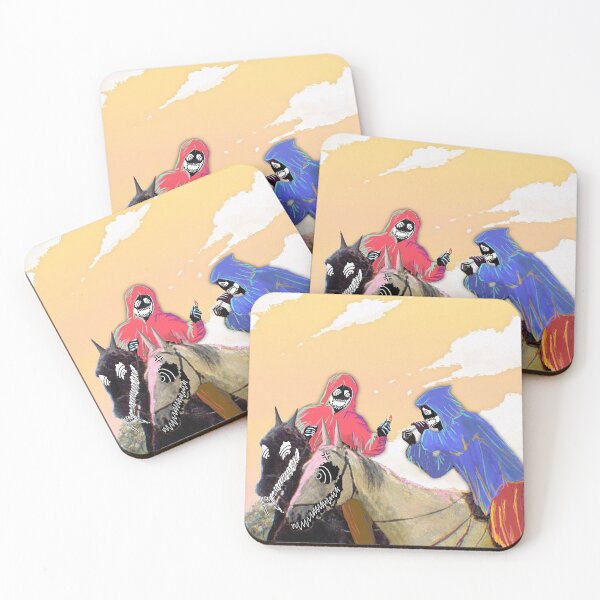 Item preview, Sinister Hooded Riders in a Neon Dreamscape designed and sold by voianhchieubb.