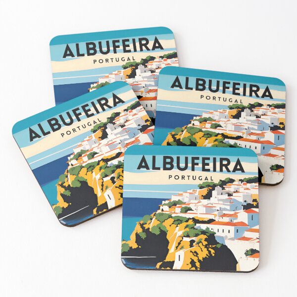 Item preview, Albufeira Portugal Vintage Travel Poster designed and sold by ZionPosteria.