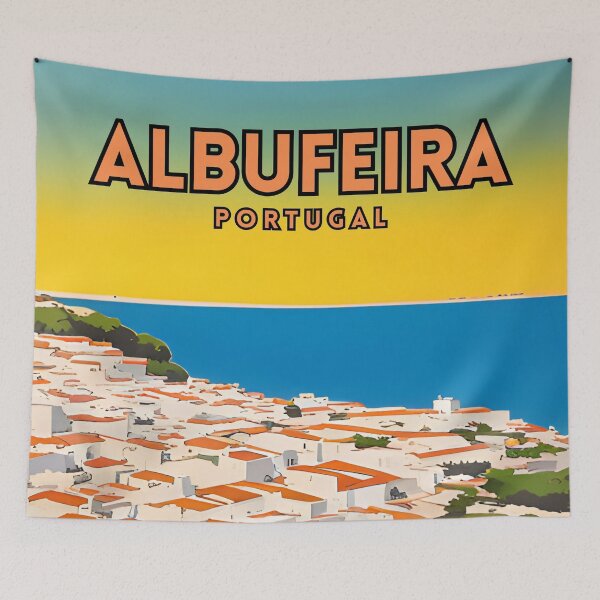 Item preview, Albufeira Portugal Vintage Travel designed and sold by ZionPosteria.