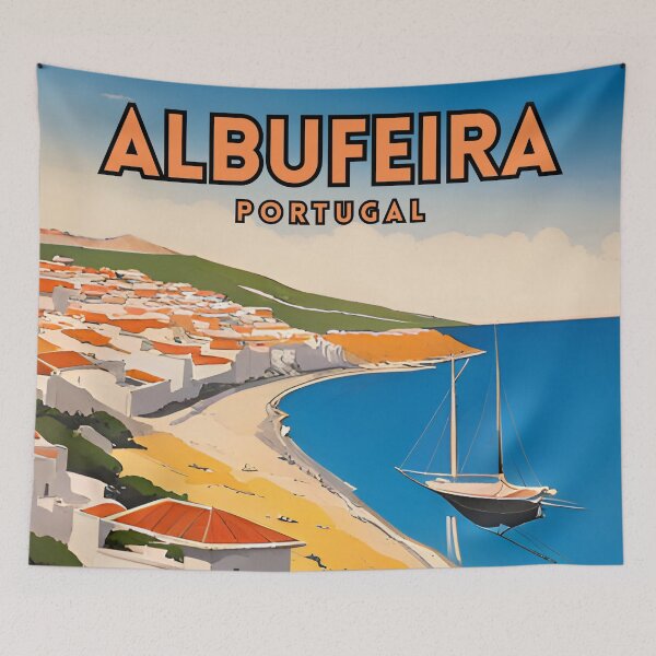 Item preview, Albufeira Portugal Vintage designed and sold by ZionPosteria.