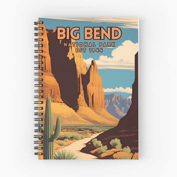 Item preview, Big Bend National Park Vintage designed and sold by ZionPosteria.