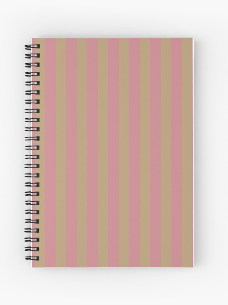Journal, Geometric Royal Circle Brandied Apricot And Lark Vertical Stripes designed and sold by Triplicate Limited