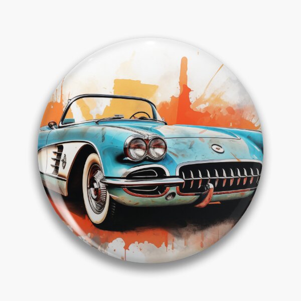 Item preview, 1960 Corvette Classic Car Watercolor Art  designed and sold by StefNomadLife.