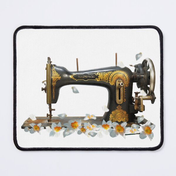 Item preview, Sewing machine with narcissus flower, Dec flower designed and sold by godleo.