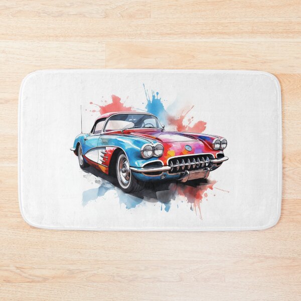Item preview, 1960 Corvette Classic Car Watercolor Art  designed and sold by StefNomadLife.
