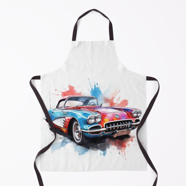 Item preview, 1960 Corvette Classic Car Watercolor Art  designed and sold by StefNomadLife.