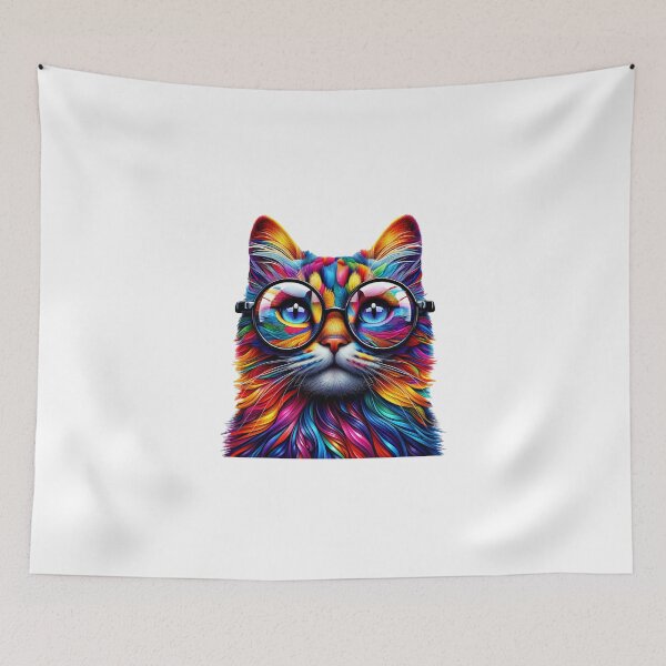 Item preview, Colorful cat designed and sold by ModederZukunft.