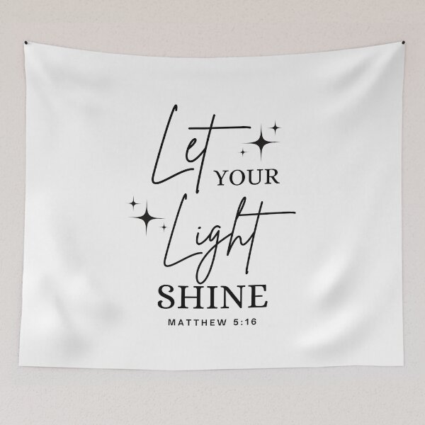 Item preview, Let Your Light Shine, Christian Woman Bible Verse ,Christian Gospel Quotes, Inspirational Christian Woman Design designed and sold by mattlee20.