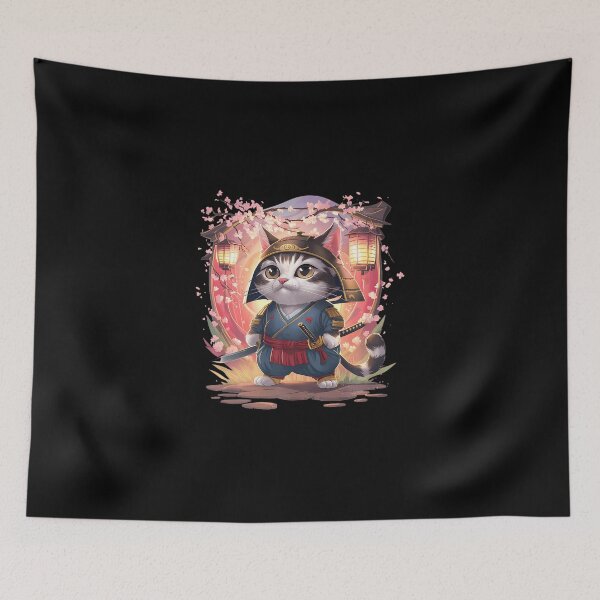 Item preview, Samurai Ninja Cat Kendo Katana designed and sold by sauderdp.