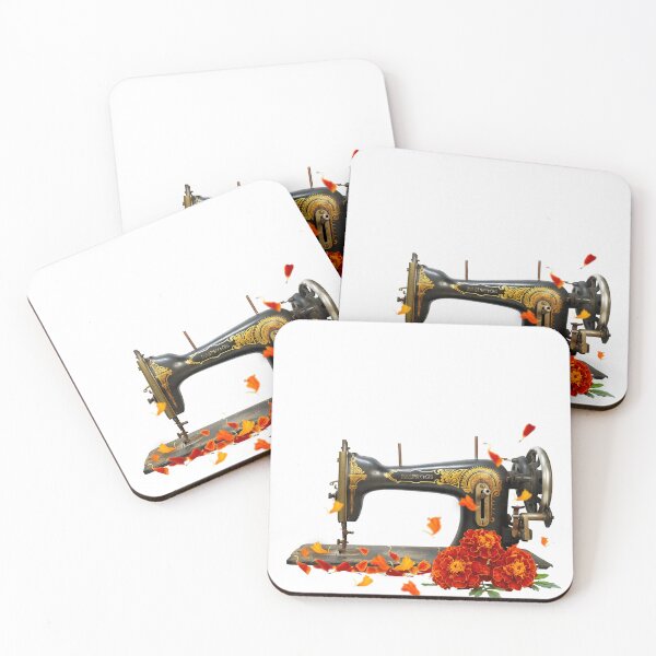 Item preview, Sewing machine with marigold flower, Oct flower designed and sold by godleo.