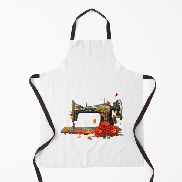 Item preview, Sewing machine with marigold flower, Oct flower designed and sold by godleo.